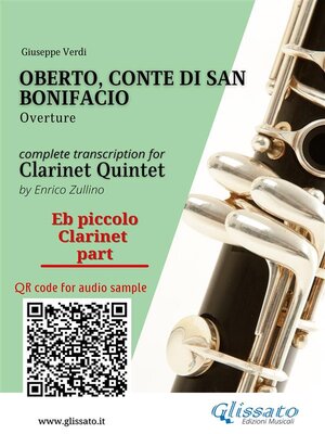 cover image of Eb Piccolo Clarinet part of "Oberto" for Clarinet Quintet